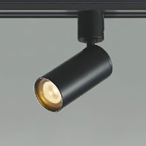 コイズミ照明 LED小型スポットライト プラグタイプ 400lmクラス JDR40W相当 非調光 配光角25° 電球色 ブラック AS51295