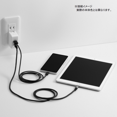 YAZAWA(ヤザワ) PD対応USBアダプター2ポート30W ブラック  VFPD30BK 画像3