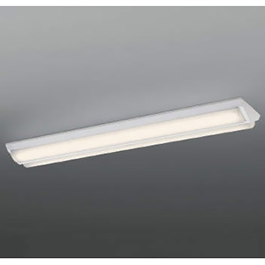 コイズミ照明 LEDベースライト 40形 直付型 逆富士・2灯用 W230 13800lmクラス 調光 白色 AH92027L+AE49456L*2
