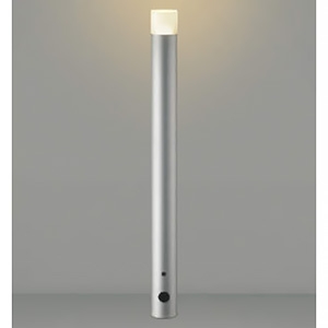 コイズミ照明 LEDローポールライト 《arkia》 防雨型 拡散配光タイプ 高さ700mmタイプ 非調光 電球色 サテンシルバー  AU50587