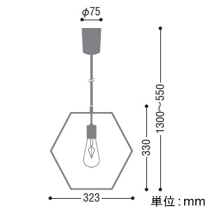 コイズミ照明 LEDフレームペンダントライト 引掛シーリングタイプ 白熱球40W相当 非調光 電球色 ランプ付  AP50321 画像2
