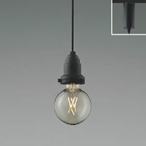 コイズミ照明 LED小型ペンダントライト プラグタイプ 白熱球40W相当 非調光 電球色 ランプ付 サテンブラック  AP52329