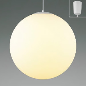 コイズミ照明 LED真珠ペンダントライト 引掛シーリングタイプ 白熱球60W×2灯相当 非調光 電球色 ランプ付 コード白  AP52301
