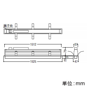 コイズミ照明 LED一体型ベースライト 《ソリッドシームレススリム》 半埋込型 高気密SB形 L1500mm 散光配光 調光調色 電球色～昼白色  AD52511 画像2