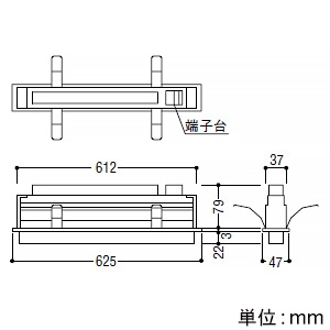 コイズミ照明 LED一体型ベースライト 《ソリッドシームレススリム》 半埋込型 高気密SB形 L600mm 散光配光 調光調色 電球色～昼白色  AD52514 画像2