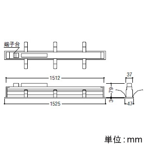 コイズミ照明 LED一体型ベースライト 《スリットシームレススリム》 埋込型 高気密SB形 L1500mm 散光配光 調光調色 電球色～昼白色  AD52481 画像2