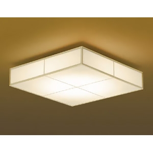 コイズミ照明 LED一体型和風シーリングライト ～8畳用 調光 電球色 リモコン付 白木枠  AH51055