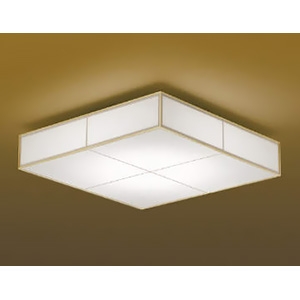 コイズミ照明 LED一体型和風シーリングライト ～8畳用 調光 昼白色 リモコン付 白木枠  AH51056