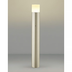 コイズミ照明 LEDガーデンライト 防雨型 全拡散タイプ 自動点滅器タイプ 白熱球60W相当 非調光 電球色 ランプ付 ウォームシルバー  AU51325