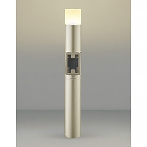 コイズミ照明 LEDガーデンライト 防雨型 全拡散タイプ コンセント対応タイプ 白熱球60W相当 非調光 電球色 ランプ付 ウォームシルバー  AU51328