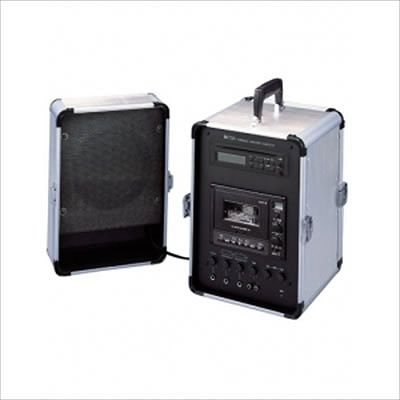 (N)TOA 移動用PAアンプ 20W CDプレーヤー内蔵 スピーカー付 ダイバシティチューナーユニット(WT-1820)1台内蔵 KZ-25
