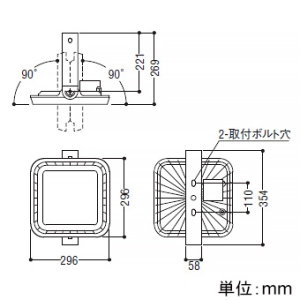 コイズミ照明 高天井用LEDハイパワーベースライト 20000lmクラス 初期照度補正タイプ HID400W相当 配光角65° 電球色 電源別置型  AH93033 画像2