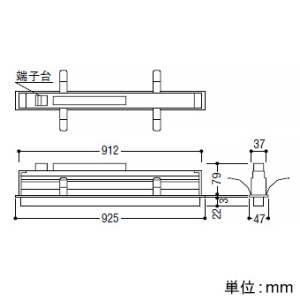 コイズミ照明 LED一体型ベースライト 《ソリッドシームレススリム》 半埋込型 高気密SB形 L900mm 散光配光 調光調色 電球色～昼白色 マットブラック  AD53858 画像2