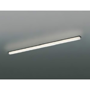 コイズミ照明 LED一体型ベースライト 《ソリッドシームレススリム》 半埋込型 高気密SB形 L900mm 散光配光 調光 電球色 マットブラック  AD53862
