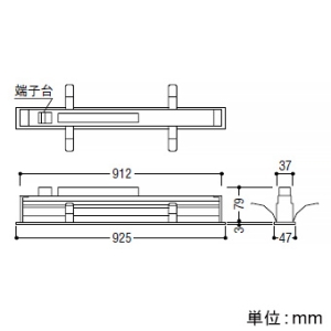 コイズミ照明 LED一体型ベースライト 《スリットシームレススリム》 埋込型 高気密SB形 L900mm 散光配光 調光調色 電球色～昼白色 マットブラック  AD53842 画像2