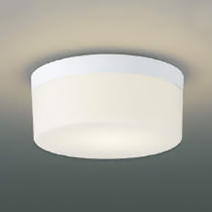 コイズミ照明 LED小型シーリングライト 白熱球100W相当 非調光 電球色 ランプ付 乳白色セード AH54091