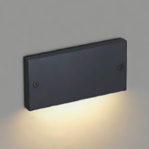 コイズミ照明 LED一体型フットライト 《arkia》 防雨型 埋込式 非調光 電球色 サテンブラック AU53913