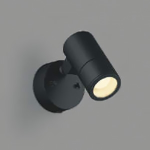 コイズミ照明 LEDスポットライト 防雨型 白熱球60W相当 散光配光 非調光 電球色 ランプ付 サテンブラック  AU54109