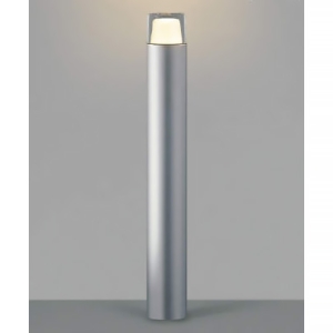 コイズミ照明 LEDガーデンライト 防雨型 白熱球60W相当 非調光 電球色 幅φ90mm 地上高747mm ランプ付 シルバーメタリック AU53892