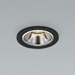 コイズミ照明 LED一体型グレアレスダウンライト ベースタイプ 高気密SB形 防雨・防湿型 白熱球60W相当 埋込穴φ50mm 広角配光 調光 温白色 鏡面・マットブラック枠  AD1198B35