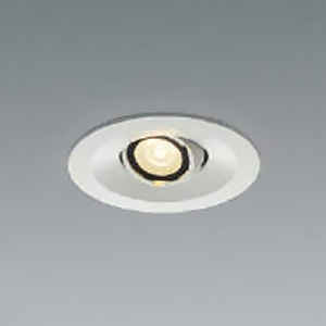 コイズミ照明 LED一体型ユニバーサルダウンライト 高気密SB形 白熱球60W相当 埋込穴φ75mm 中角配光 調光 温白色 マットファインホワイト AD1195W35