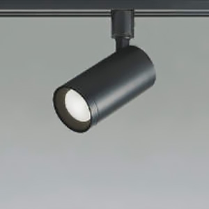 コイズミ照明 LED一体型シリンダースポットライト プラグタイプ 白熱球100W相当 散光配光 調光 昼白色 マットブラック  AS53814