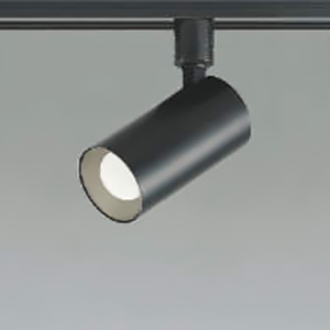 コイズミ照明 LEDシリンダースポットライト プラグタイプ 白熱球60W相当 散光配光 調光 昼白色 ランプ付 マットブラック AS53808