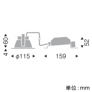 遠藤照明 LEDベースダウンライト 一般型 高気密SB形 1000TYPE FHT32W・白熱球100W相当 埋込穴φ100mm 拡散配光 調光調色 昼光色～電球色 白コーン  EFD8951W 画像2