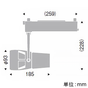 遠藤照明 【受注生産品】LEDスポットライト プラグタイプ D400タイプ セラメタプレミアS70W相当 広角配光 無線調光 温白色 黒  EFS5325B 画像2