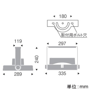 遠藤照明 耐塩軽量フラッドライト 高天井用 防湿・防雨形 16500TYPE メタルハライドランプ400W相当 広角配光 非調光 昼白色  ERS6377SA 画像2