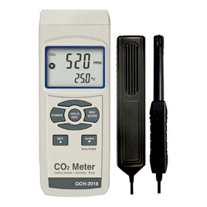 マザーツール CO2濃度計 プローブ搭載型センサ CO2・温度・湿度測定 RS-232Cインターフェース機能搭載 GCH-2018