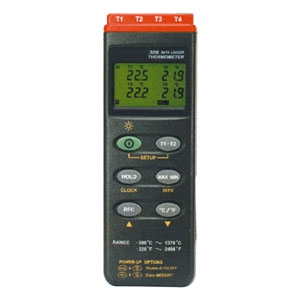 マザーツール デジタル温度計 4点式 データロガ機能搭載 測定範囲-200～1370℃ MT-309