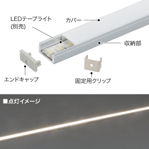 ジェフコム LEDテープライト直線モ-ル  STM-T01-SM 画像2