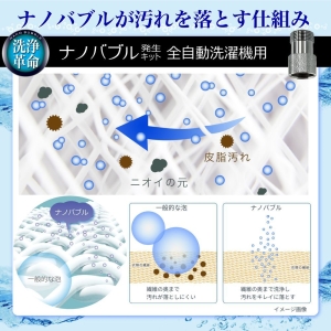 日本電興 微細気泡 ナノバブル発生キット 全自動洗濯機用  ND-NBZS 画像6
