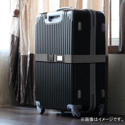 YAZAWA(ヤザワ) ネームタグ付スーツケースベルトライム  TVR39LI 画像3