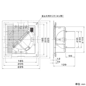 パナソニック 給排気グリル 床用 パイプ径φ100mm フィルター・風量調節板付 ライトブラウン  FY-GWF043-T 画像2