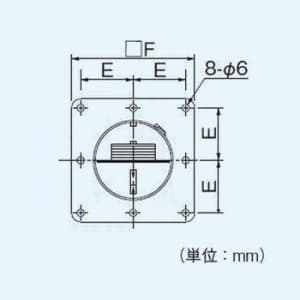 パナソニック 防火ダンパー 点検口付 温度ヒューズ120℃ φ100用  FY-DBB06 画像2