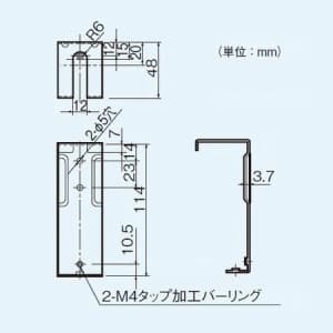 パナソニック 天吊金具 天井埋込形換気扇用 ステンレス製  FY-KB081 画像2