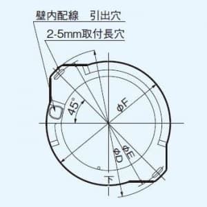 パナソニック パイプファン システム換気部材 省施工パイプセット パイプ壁取付用 φ100用  FY-PAP041 画像2