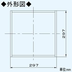 パナソニック 木枠用不燃カバー プロペラタイプ置換用 組立式  FY-KYC25 画像2