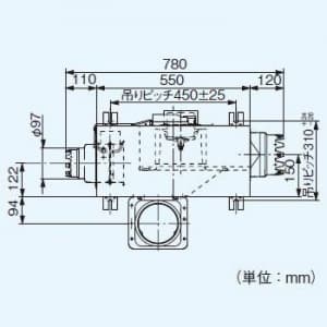 パナソニック 屋根裏・床下換気・サニタリー用換気扇 屋根裏換気システム 屋根裏換気ファン  FY-550LPA 画像2