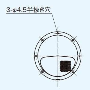 パナソニック 丸形パイプフード アルミ製 防虫網付 φ100用  FY-MNA042 画像2