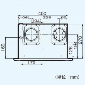 パナソニック 気調・熱交換形換気扇 天井埋込形 大風量形 ルーバー別売タイプ  FY-15ZBK3 画像2