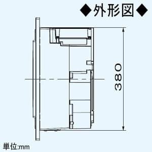 パナソニック 天井埋込形空気清浄機 適用床面積10畳 単相100V 埋込寸法390mm角 センサー付  F-PML20 画像4