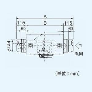 パナソニック 中間ダクトファン 標準形・排気 風圧式シャッター 鋼板製 羽根:樹脂製  FY-18DZG4 画像5