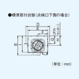 パナソニック 中間ダクトファン オール金属形・排気 強-弱 風圧式シャッター 鋼板製  FY-20DZM4 画像2