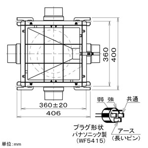 パナソニック 中間ダクトファン サニタリー・1～3室用 BL認定品 パイプ径φ100mm 風圧式シャッター付  FY-18DPKC1BL 画像3