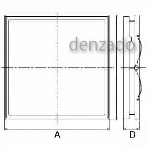 パナソニック ルーバー 天井埋込形換気扇用 インテリアフィット形 L21タイプ 370mm ホワイト  FY-32L21 画像2