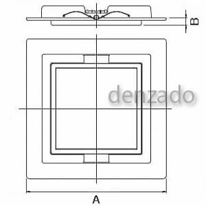 パナソニック ルーバー 天井埋込形換気扇用 樹脂製 L46タイプ 380mm ホワイト  FY-32L46 画像2