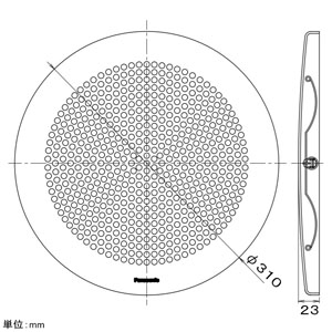 パナソニック 専用ルーバー 25タイプ用 天井埋込形換気扇用 丸形・丸穴タイプ ホワイト  FY-25L61 画像2